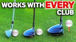 Three golf clubs and balls on green grass showing how to improve golf swing and hit every fairway with consistent mechanics.”