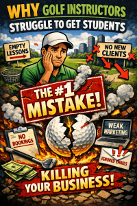 why golf instructors struggle to get students due to poor marketing and lack of new clients