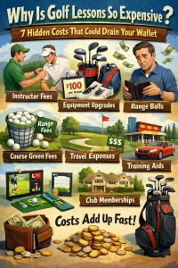 Why is golf lessons so expensive showing hidden costs like instructor fees equipment upgrades and training expenses