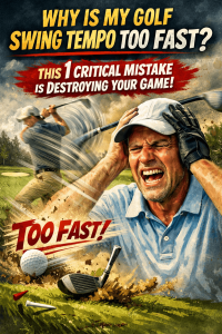 why is my golf swing tempo too fast frustrated golfer losing control during swing