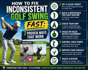 How to fix inconsistent golf swing fast with 7 proven tips for better balance, tempo, and consistent ball striking