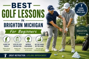 Professional golf lessons in Brighton Michigan for beginners learning proper golf swing fundamentals