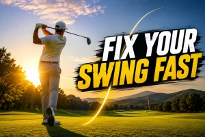 Golfer demonstrating how to fix inconsistent golf swing with a balanced follow-through