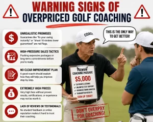 Warning signs of overpriced golf coaching and how to reduce the average cost of golf lessons in 2026
