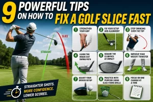 How to fix a golf slice fast by improving clubface control and swing path for straighter golf shots
