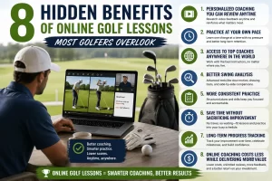 Benefits of online golf lessons with personalized swing analysis and golf swing accuracy tips for faster improvement.
