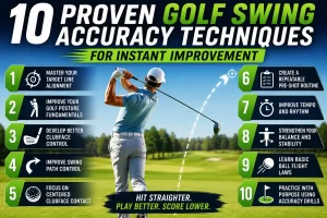 Golf swing accuracy techniques helping a golfer hit straighter and more consistent shots on the golf course