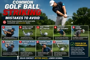 How to master golf ball striking by avoiding common swing mistakes that cause poor contact and inconsistent iron shots