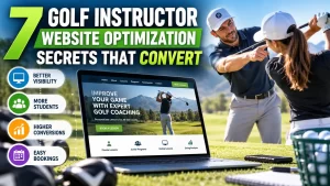 Golf instructor website optimization strategies for attracting more students and increasing online golf lesson bookings.